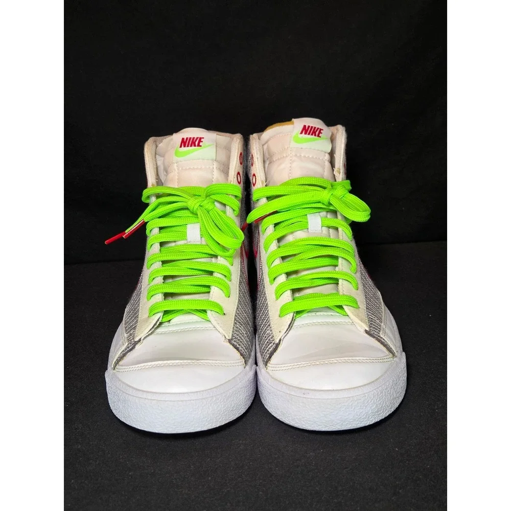 Nike Blazer Recycle Mid 77‎ SE Light Smoke Grey Volt Green SZ 10.5 Men DJ0341001